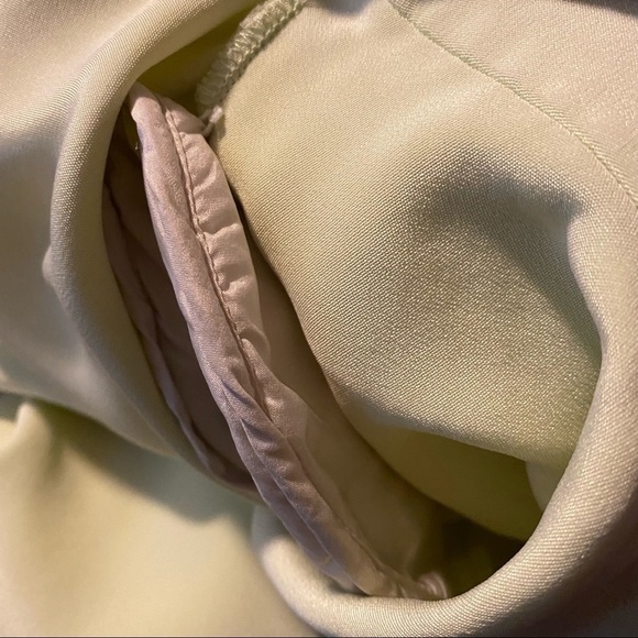 NINA MCLEMORE Green Silk 3/4 Sleeve Tunic Top Size 8 - Picture 5 of 8